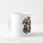 クリスマスのサンタさんで浮かれて コーヒーマグカップ (正面左)
