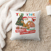 クリスマスのサンタさん クリスマス クッション (ブランケット)