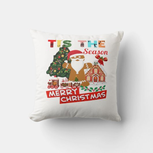 クリスマスのサンタさん クリスマス クッション (正面)