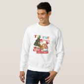 クリスマスのサンタさん クリスマス スウェットシャツ (正面フル)