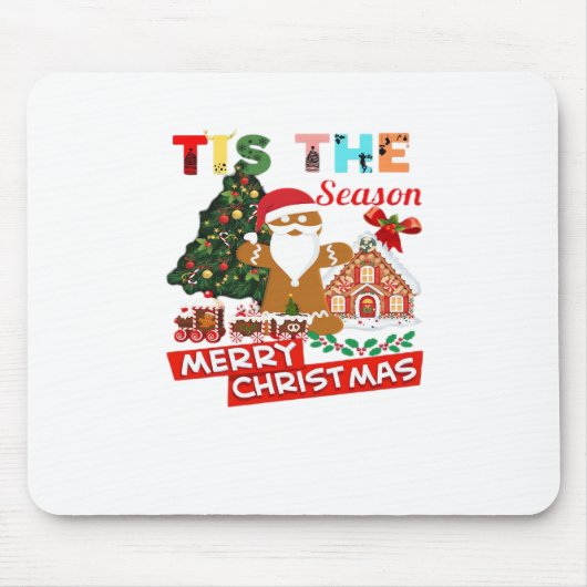 クリスマスのサンタさん クリスマス マウスパッド (正面)