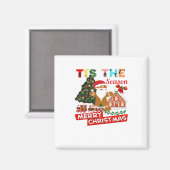 クリスマスのサンタさん クリスマス マグネット (正面/裏面)