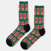クリスマスのサンタに投票しました ソックス (左)