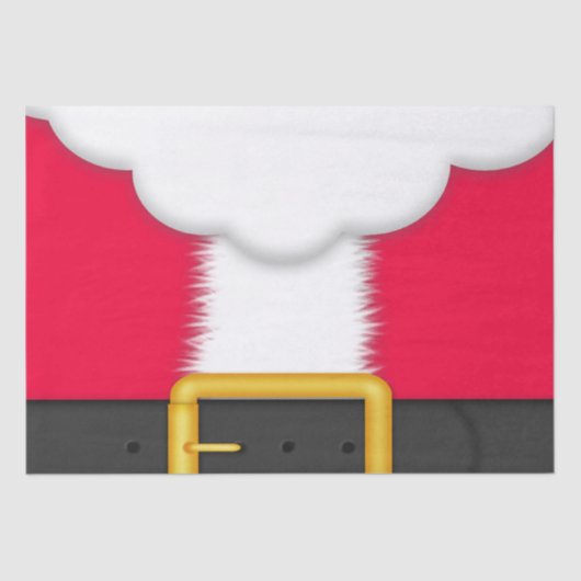 クリスマスのサンタのスーツのティッシュペーパー 薄葉紙 (正面)