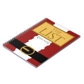 クリスマスのサンタのノート ノートブック (左側)