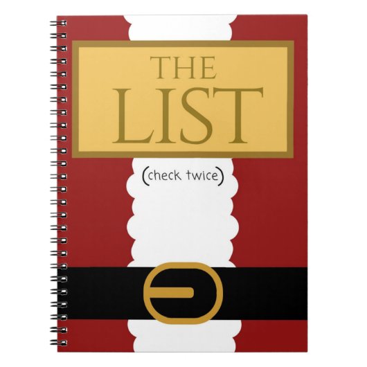 クリスマスのサンタのノート ノートブック (正面)