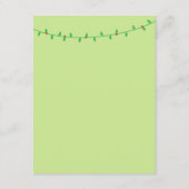 クリスマスのサンタのベビーシャワーのパーティの招待状 エンクロージャーカード (裏面)