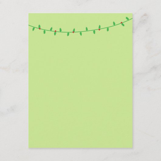 クリスマスのサンタのベビーシャワーのパーティの招待状 エンクロージャーカード (裏面)