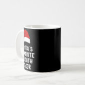 クリスマスのサンタの好きなリース作り 楽しいクリスマスの贈り物 コーヒーマグカップ (正面左)