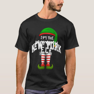クリスマスのサンタの家族おそろいコーデにぴったりな「I'M The Mommy Elf」デザイン Tシャツ