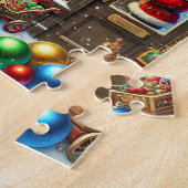 クリスマスのサンタの工房 ジグソーパズル (側面)