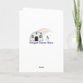 クリスマスのサンタの帽子のバセットハウンド シーズンカード (裏面)