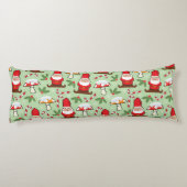 クリスマスのサンタの格言のデザイン ボディピロー (裏面)