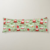 クリスマスのサンタの格言のデザイン ボディピロー (正面)