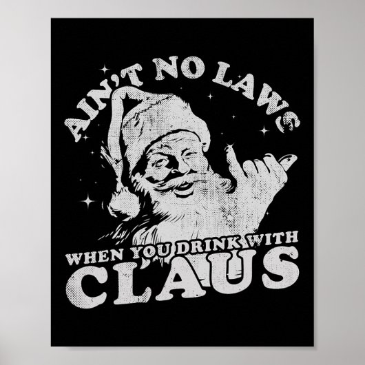 クリスマスのサンタは飲み仲間と一緒なら無法者 ポスター (正面)