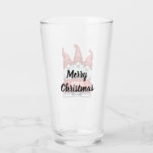 クリスマスのサンタガーデングノーム トラック タンブラーグラス (裏面)