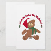 クリスマスのサンタクマに会おう!キスしよう! 便箋 (正面/裏面)