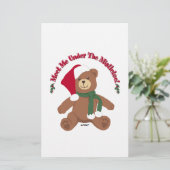 クリスマスのサンタクマに会おう!キスしよう! 便箋 (スタンド正面)