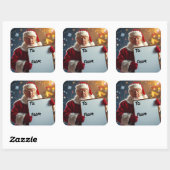 クリスマスのサンタクロースとしてドナルド・トランプから スクエアシール (シート)