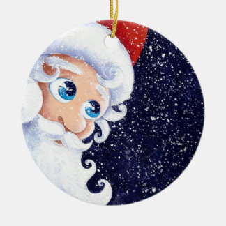 クリスマスのサンタクロースのオーナメント セラミックオーナメント