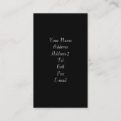 クリスマスのサンタクロースの名刺 名刺 (裏面)