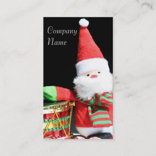 クリスマスのサンタクロースの名刺 名刺 (正面)