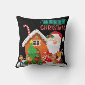 クリスマスのサンタクロースの飾り クッション (裏面)