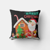 クリスマスのサンタクロースの飾り クッション (正面)