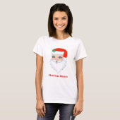クリスマスのサンタクロース Tシャツ (正面フル)