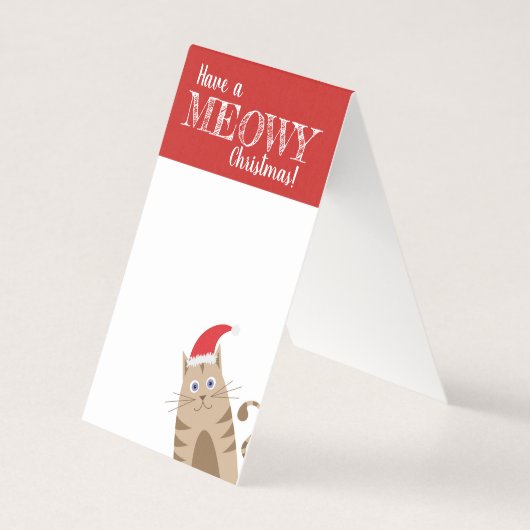 クリスマスのサンタ漫画の猫をおもしろい飼う (正面)