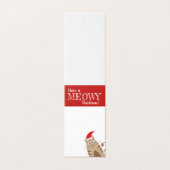 クリスマスのサンタ漫画の猫をおもしろい飼う (外部フラット)