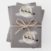 クリスマスのサンタ ラッピングペーパーシート (インサイチュ)