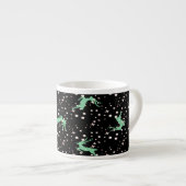 クリスマスのシカと星の冬のパターン  エスプレッソカップ (正面右)