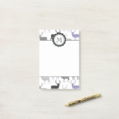 クリスマスのシカ ポストイット (デスク上)