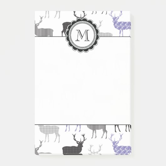 クリスマスのシカ ポストイット (正面)