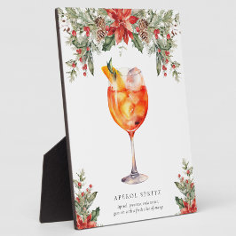 クリスマスのシグネチャードリンクのサイン フォトプラーク