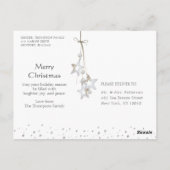 クリスマスのシックな木の写真をDo-Overで入手できるか ポストカード (裏面)