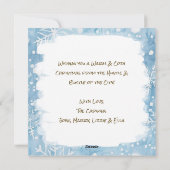 クリスマスのシティブラウンストーパーソナライズされたン シーズンカード (裏面)