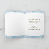 クリスマスのシティブラウンストーパーソナライズされたン シーズンカード (内部)