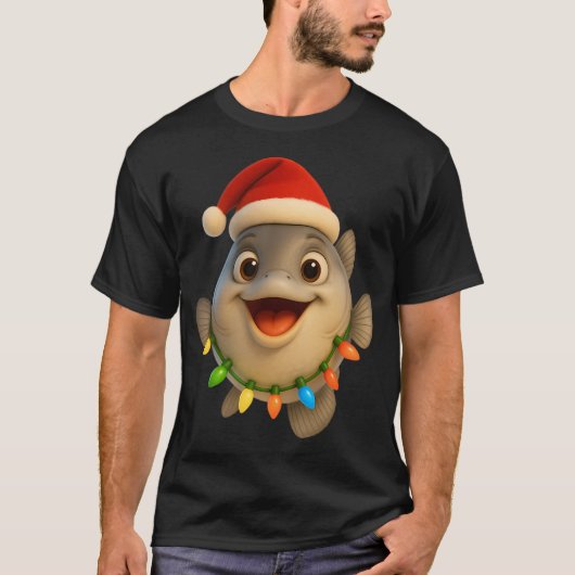クリスマスのシマアジ Tシャツ (正面)
