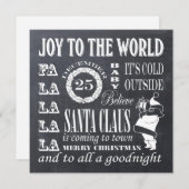 クリスマスのシャルボードアート シーズンカード (正面/裏面)