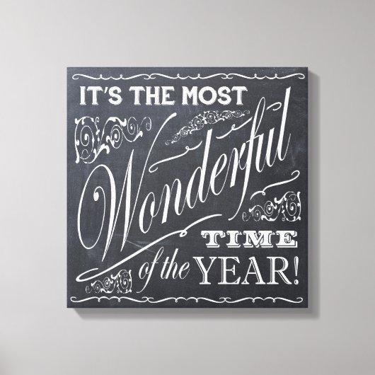 クリスマスのシャルボード キャンバスプリント (正面)