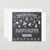 クリスマスのシャルボード シーズンポストカード (正面/裏面)