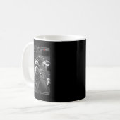 クリスマスのシュナウザーがカメラに捉えられた コーヒーマグカップ (正面左)