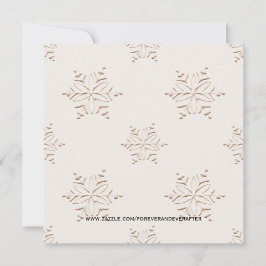 クリスマスのシルバーベルのかわいいクリスマス・パーティHolida 招待状 (裏面)