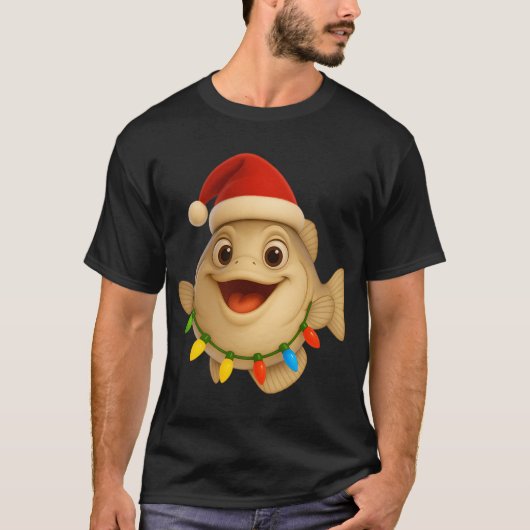クリスマスのシロギス Tシャツ (正面)
