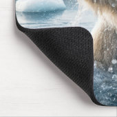 クリスマスのシロクマ マウスパッド (コーナー)