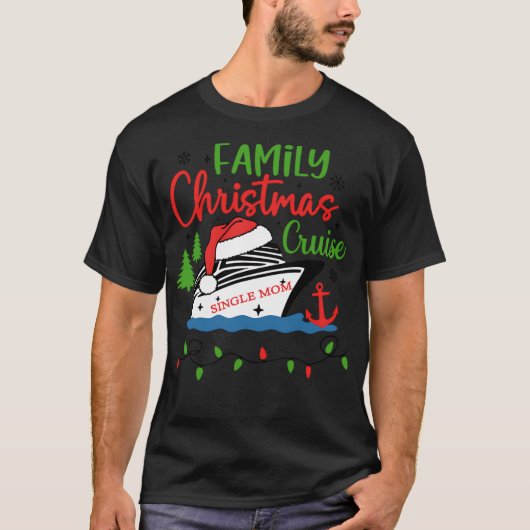 クリスマスのシングルマザークルーズ Tシャツ (正面)