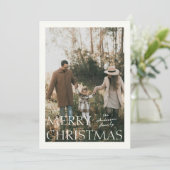 クリスマスのシンプルさの写真 ホリデーカード (スタンド正面)