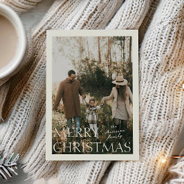 クリスマスのシンプルさ フォト ホリデー カード